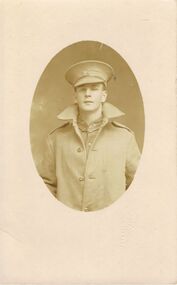 Postcard - POSTCARD: BLACK AND WHITE PHOTOGRAPH OF MAN IN UNIFORM