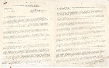 Document - STATE RIVERS AND WATER SUPPLY COMMISSION : DETERMINATION OF IONIC SPECIES IN WATER, Sept, 1974