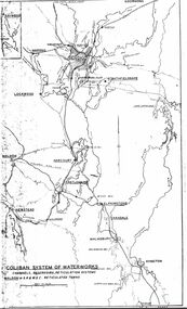 Map - STATE RIVERS AND WATER SUPPLY COMMISSION : COLIBAN SYSTEM OF WATERWORKS MAP
