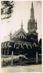 Photograph - BLACK AND WHITE PHOTOGRAPH OF A CHURCH  BUILDING