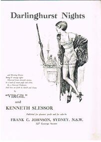 Book - ALEC H CHISHOLM COLLECTION: BOOK ''DARLINGHURST NIGHTS'' BY KENNETH SLESSOR & VIRGIL REILLY
