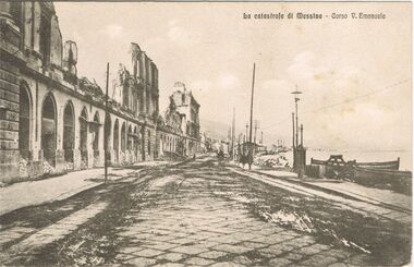 Postcard - POSTCARD: BLACK AND WHITE  PHOTOGRAPH OFMESSINA