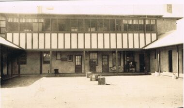 Photograph - PHOTOGRAPH: BLACK AND WHITE BUILDING