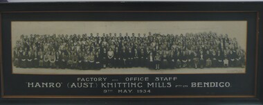 Photograph - HANRO KNITTING MILLS STAFF PHOTO 1934, 1934