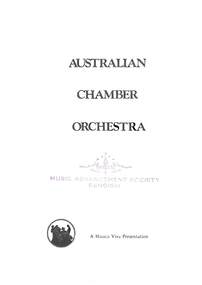 Document - AUSTRALIAN CHAMBER ORCHESTRA - MUSIC ADVANCEMENT SOCIETY, 21 November 1975