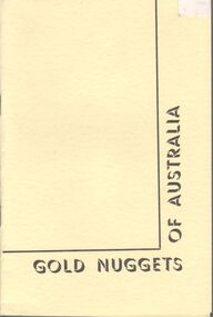 Book - MINING IN BENDIGO COLLECTION: BOOK - GOLD NUGGETS OF AUSTRALIA