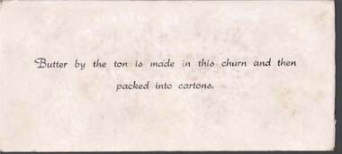 Document - BENDIGO BUTTER FACTORY : DISPLAY NOTES