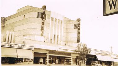 Photograph - BLACK AND WHITE PHOTOGRAPH OF OZONE BUILDING