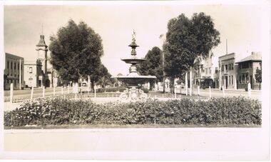 Photograph - BLACK AND WHITE PHOTOGRAPH OF TOWN CENTRE