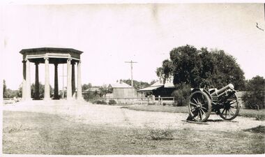 Photograph - BLACK AND WHITE PHOTOGRAPH OF A WAR MEMORIAL