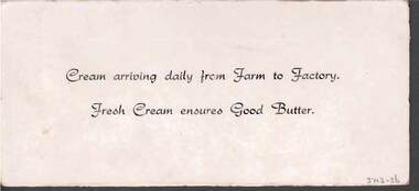 Document - BENDIGO BUTTER FACTORY : DISPLAY NOTES