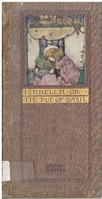 Book - ALEC H CHISHOLM COLLECTION: BOOK ''ISABELLA OR THE POT OF BASIL''  BY JOHN KEATS