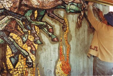 Photograph - COLOUR PHOTOGRAPH: PICTURE OF ARTIST STUDIO