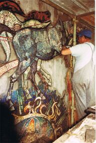 Photograph - COLOUR PHOTOGRAPH:  PICTURE OF ARTIST STUDIO