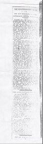 Document - MINING IN BENDIGO COLLECTION: ENGINEDRIVERS' STRIKE