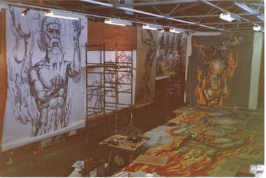 Photograph - COLOUR PHOTOGRAPH:  PICTURE OF ARTIST STUDIO