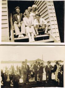 Photograph - BLACK AND WHITE PHOTOS MALE AND FEMALE / MOUNTED ON CARDBOARD