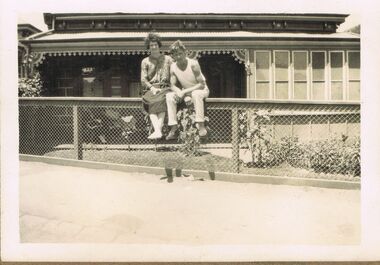 Photograph - BLACK AND WHITE PHOTO X 2: MALE AND FEMALE