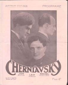 Document - CHERNIAVSKY CONCERT RECITALS, 1928