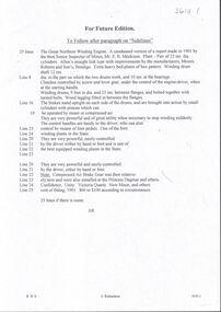 Document - GREAT NORTHERN - GREAT NORTHERN WINDING ENGINE