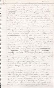 Document - DEVONSHIRE MINE - NOTES ON THE DEVONSHIRE MINE