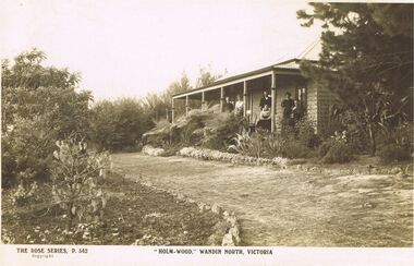 Postcard - POSTCARD  BLACK AND WHITE PHOTO: 'HOLM WOOD ' WANDIN NORTH VICTORIA