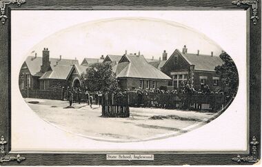 Postcard - POSTCARD  BLACK AND WHITE PHOTO: STATE SCHOOL INGLEWOOD