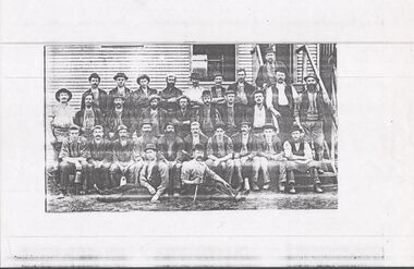 Photograph - UNKNOWN MINING PHOTOS - GROUPS OF MINERS