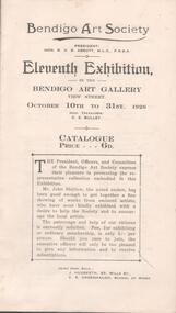 Document - BENDIGO ART GALLERY, BENDIGO ART SOCIETY, 10 October, 1926