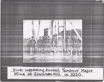 Photograph - TAMBOUR MAJOR MINE - PHOTO OF DIVER