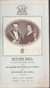 Document - TOWN HALL, RETURN BALL, 17 June, 1923