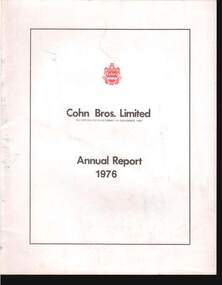 Document - COHN BROTHERS COLLECTION: ANNUAL REPORT 1976