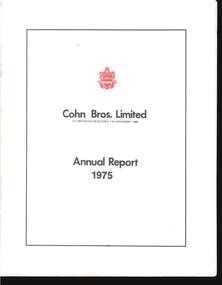 Document - COHN BROTHERS COLLECTION: ANNUAL REPORT 1975