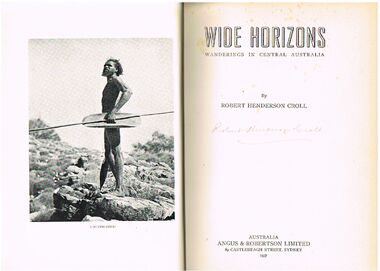 Book - ALEC H CHISHOLM COLLECTION: BOOK ''WIDE HORIZONS''  BY ROBERT HENDERSON CROLL
