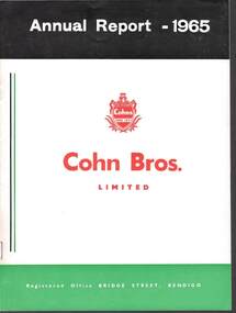Document - COHN BROTHERS COLLECTION: ANNUAL REPORT 1965