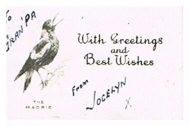 Postcard - BADHAM COLLECTION: GREETINGS CARD