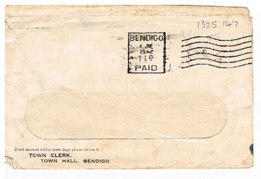 Document - BADHAM COLLECTION: ENVELOPE TO J BADHAM