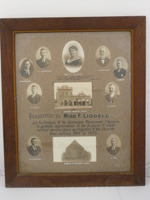 Photograph - IRONBARK METHODIST CHURCH PRESENTATION TO MISS F LIDDELL