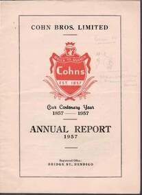Document - COHN BROTHERS COLLECTION: ANNUAL REPORT 1957