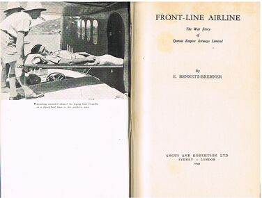 Book - ALEC H CHISHOLM COLLECTION: BOOK ''FRONT-LINE AIRLINE'' BY E.BENNETT-BREMNER