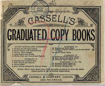 Book - GRADUATED COPY BOOK  (AGNES MILES), 08/06/1894