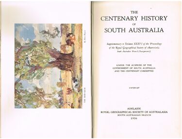 Book - ALEC H CHISHOLM COLLECTION: BOOK ''CENTENARY HISTORY OF SOUTH AUSTRALIA''