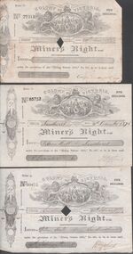 Document - MINER'S RIGHT -  WILLIAM HALL MINER'S RIGHT
