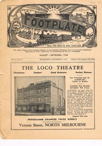 Magazine - BADHAM COLLECTION: THE FOOTPLATE MAGAZINE 8TH SEPTEMBER, 1938
