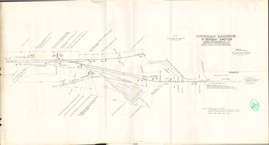 Document - BADHAM COLLECTION: VICTORIAN RAILWAYS MAP - NTH BENDIGO JUNCTION SIGNALLING DIAGRAM NO 4'80