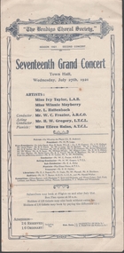 Document - TOWN HALL, THE BENDIGO CHORAL SOCIETY
