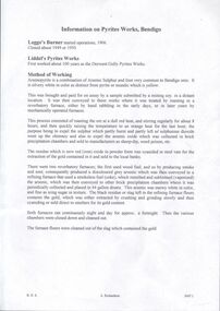 Document - LIDDEL'S PYRITES WORKS & LEGGO'S BURNER