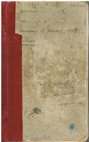 Book - BADHAM COLLECTION: VICTORIAN RAILWAYS NOTE BOOK DATED 9.1.1928