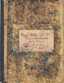 Book - EXERCISE BOOK: KAMAROOKA CENTRAL STATE SCHOOL, 1894