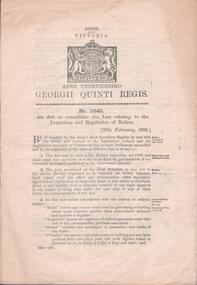 Document - MINING REPORTS - BOILERS INSPECTION ACT 1928